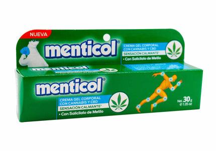 Crema Gel Corporal Menticol Cannabis 30 Gr