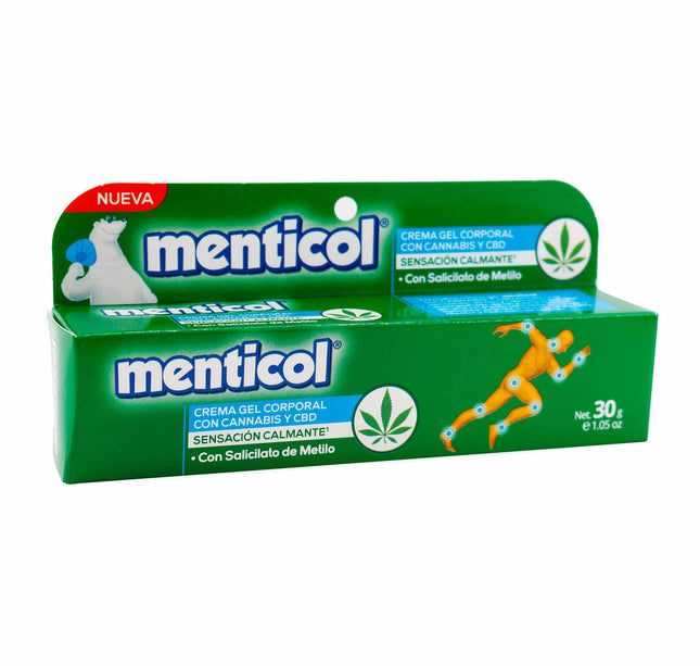 Crema Gel Corporal Menticol Cannabis 30 Gr