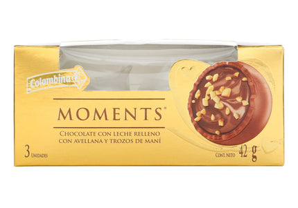 Chocolate Moments 42 Gramos 3 Und
