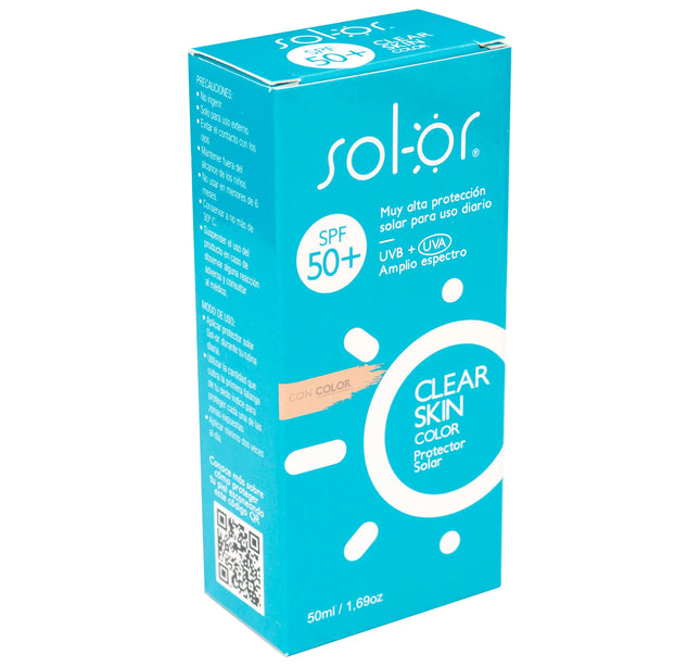 Protector Solar-Or Clear Skin Color Spf50+ 50Ml