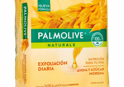 3 Jabones Palmolive Avena Azúcar Morena 110G