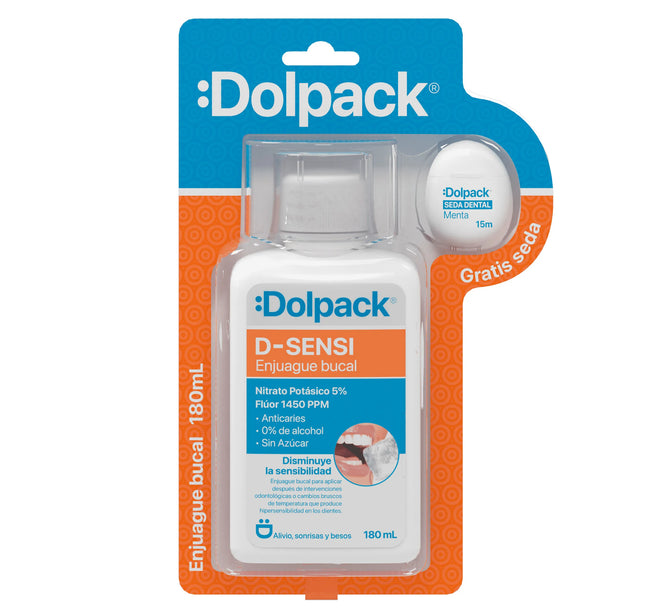 Enjuague Bucal Dolpack Desensibilidad 180Ml+Seda