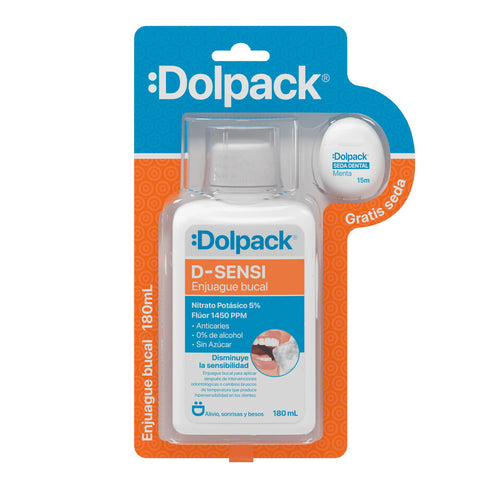 Enjuague Bucal Dolpack Desensibilidad 180Ml+Seda