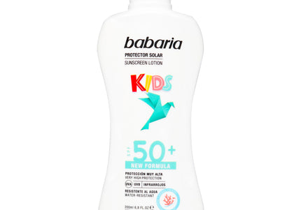Protector Solar Infantil F-50+ Babaria 200 Ml