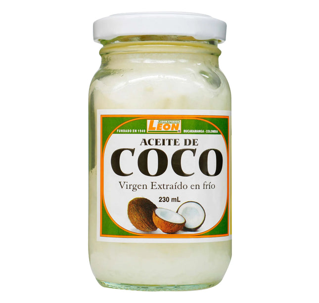 Aceite Coco Virgen 230 Ml Leon