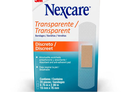 Banditas Nexcare Transparente 20 Unidades