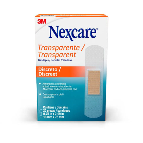 Banditas Nexcare Transparente 20 Unidades