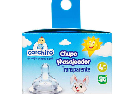 Chupo Boca Ancha Masajeador Corchito