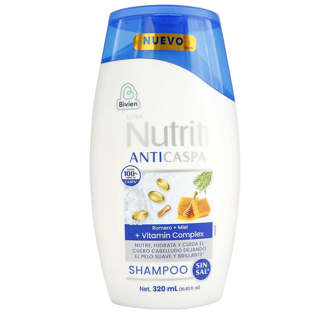 Champoo Nutrit Anticaspa Romero Miel 320Ml