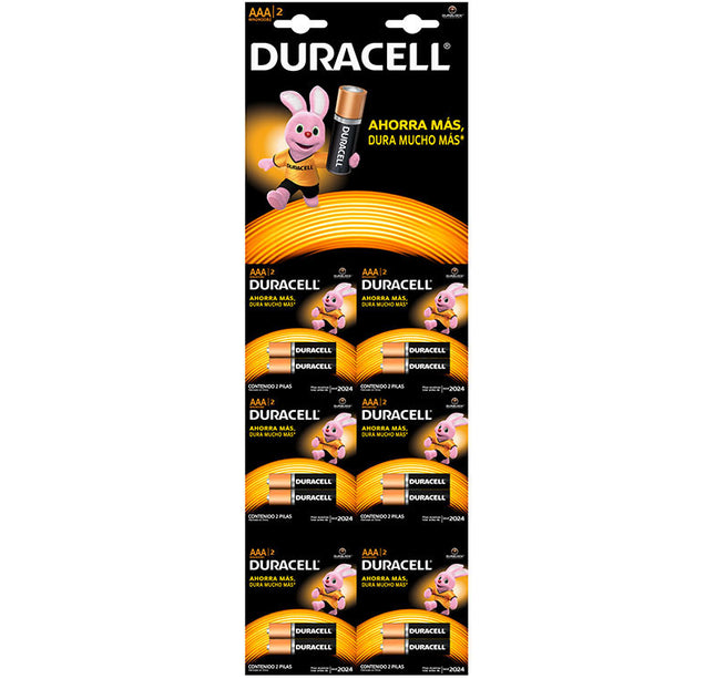 Pila Duracell Alkalina AAA X 2 6 Und