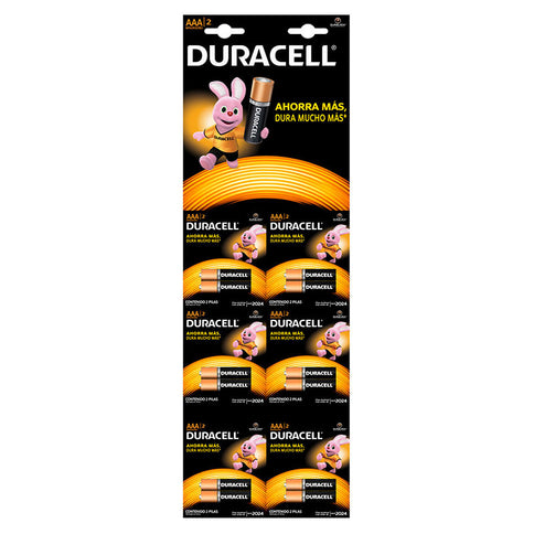 Pila Duracell Alkalina AAA X 2 6 Und