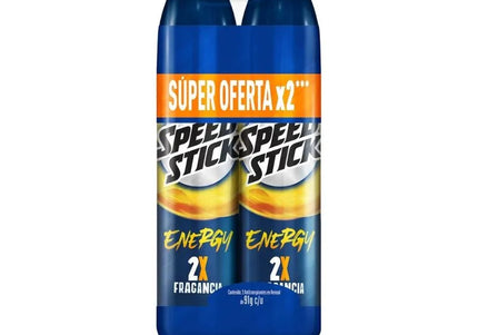 2 Desodorante Mennen Speed Stick Energy Aerosol 91Gr
