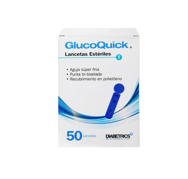 Lancetas Glucoquick Esteriles 50 Unidades