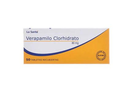 Verapamilo 80 Mg 50 Tabletas Ls(P)10280