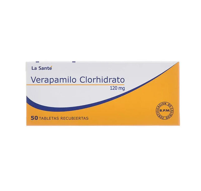 Verapamilo 120 Mg 50 Tabletas Ls(P)15420