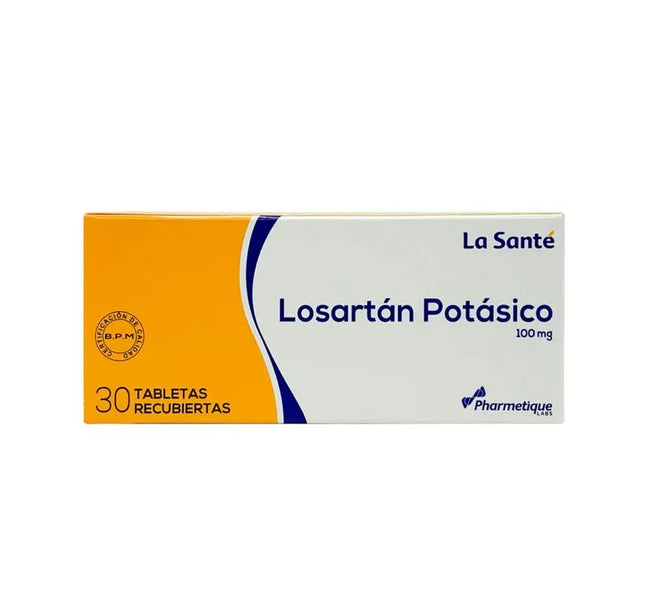 Losartan Potasico 100 Mg 30 Tbs LS