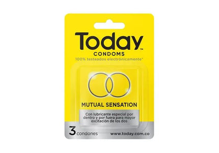 Preservativo Today Mutual Sensation 3 Und