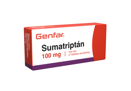 Sumatriptan 100 Mg 2 Tabletas Gf