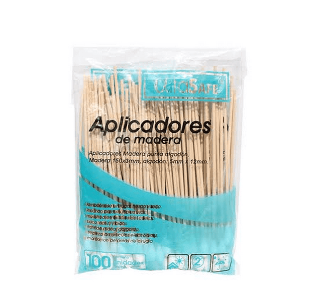Aplicador De Madera Alfa 100 Und