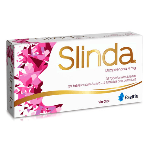 Slinda Drospirenona 4Mg 28 Tabletas