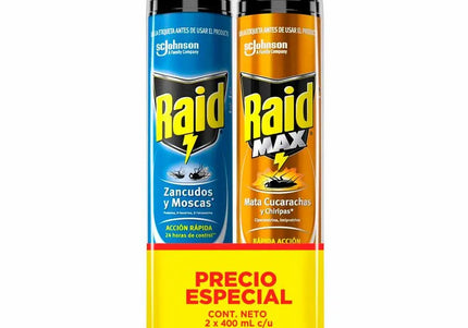 Raid Elimina Voladores 400Ml+Raid Max 400Ml