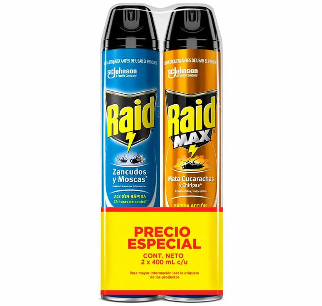 Raid Elimina Voladores 400Ml+Raid Max 400Ml