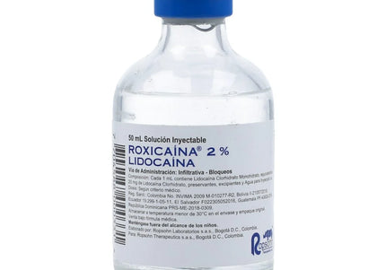 Lidocaina 2% 20 Mg Iny Vial 50 Ml