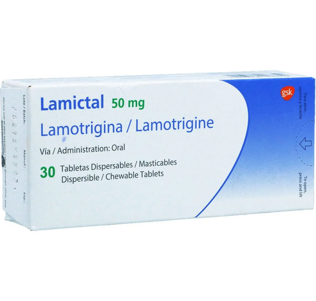 Lamictal Tabletas Dispersables 50Mg 30Tbs