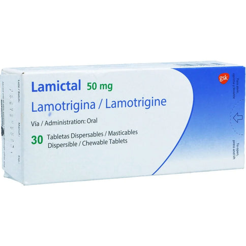 Lamictal Tabletas Dispersables 50Mg 30Tbs