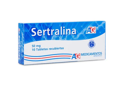 Sertralina 50 Mg 10 Tabletas Ag