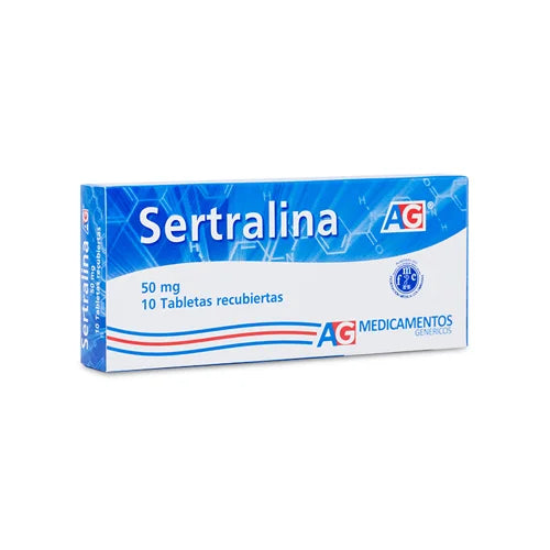 Sertralina 50 Mg 10 Tabletas Ag