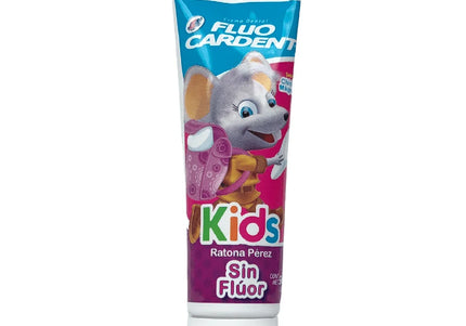 Crema Dental Fluocardent  Kids Sin Flúor Ratona 96 Gr