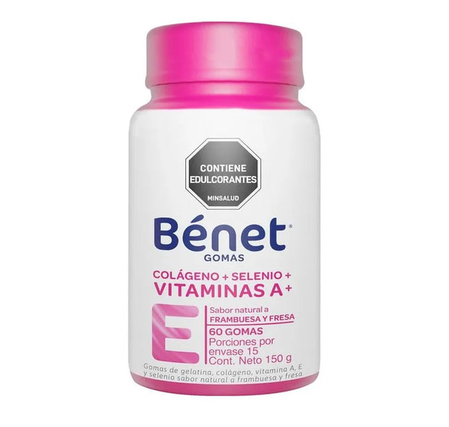 Gomas Benet Colageno+Selenio+Vitamina A 60 Unds