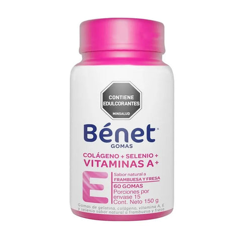 Gomas Benet Colageno+Selenio+Vitamina A 60 Unds