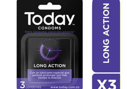 Preservativo Today Long Action 3 Und