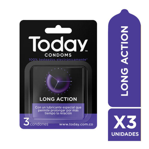 Preservativo Today Long Action 3 Und
