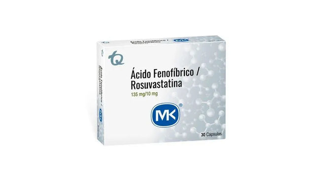 Acido Fenofíbrico 135Mg Rosuvast 10Mg 30 Cap Mk
