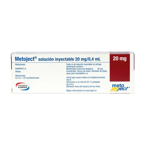 Metoject 20Mg Solucion Inyectable 1 Jeringa