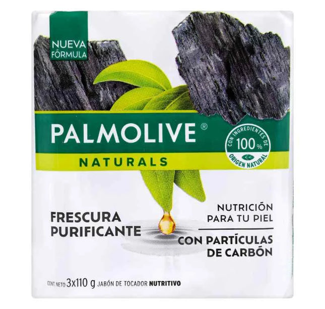 3 Jabones Palmolive Nat.Carbon 110 Gr