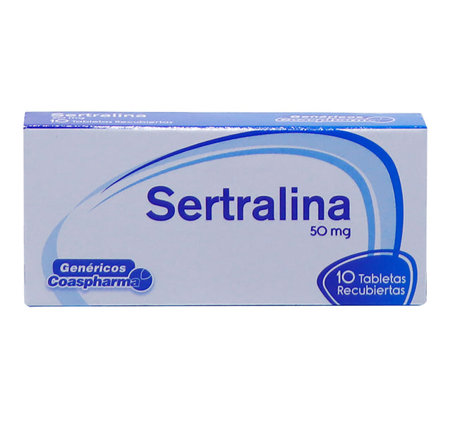 Sertralina 50 Mg 10 Tabletas Coa