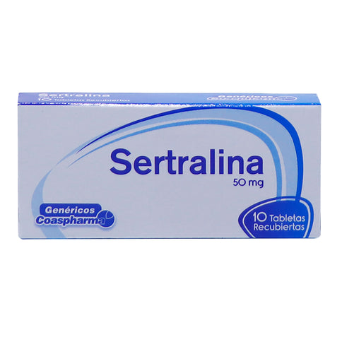 Sertralina 50 Mg 10 Tabletas Coa