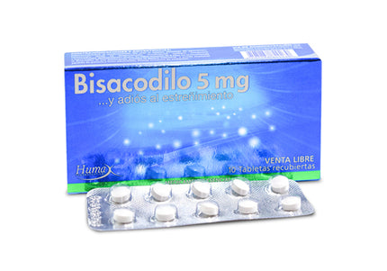 Bisacodilo 5 Mg 10 Tabletas Hp