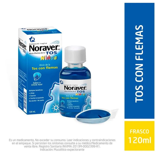 Noraver Tos Ninos Chic Azul Jarabe 120Ml