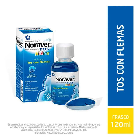 Noraver Tos Ninos Chic Azul Jarabe 120Ml
