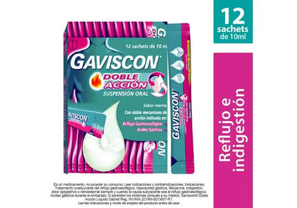 Gaviscon Suspension Menta 10 Ml X 12 Unidades