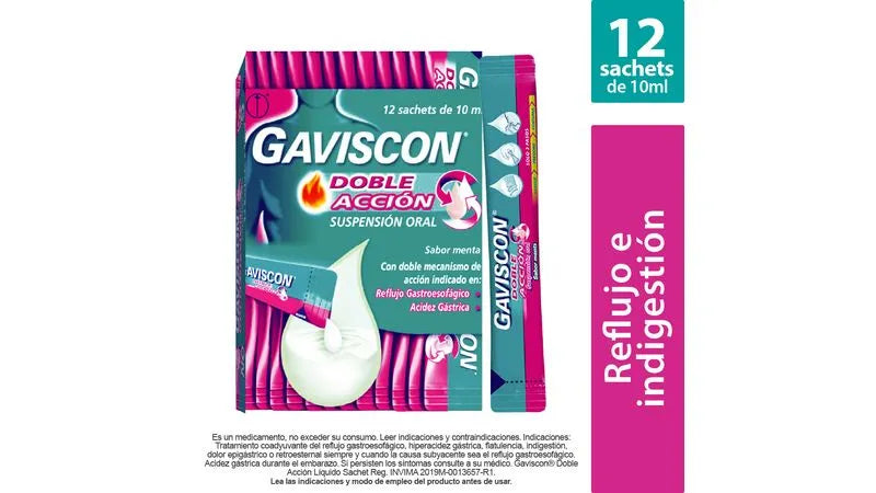 Gaviscon Suspension Menta 10 Ml X 12 Unidades