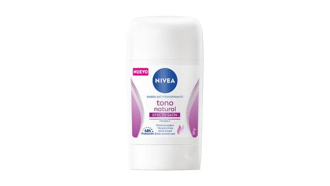 Desodorante Nivea Barra Tono Natural  Efecto Satin 50 Gr