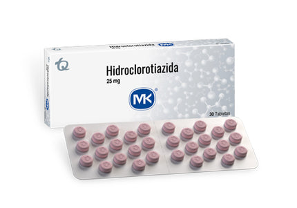 Hidroclorotiazida 25 Mg 30 Tbs Mk
