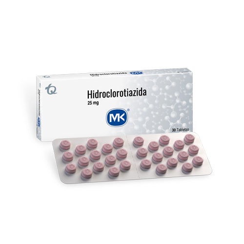 Hidroclorotiazida 25 Mg 30 Tbs Mk