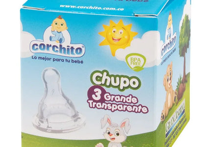 Chupo Corchito Blanco # 3 Grande